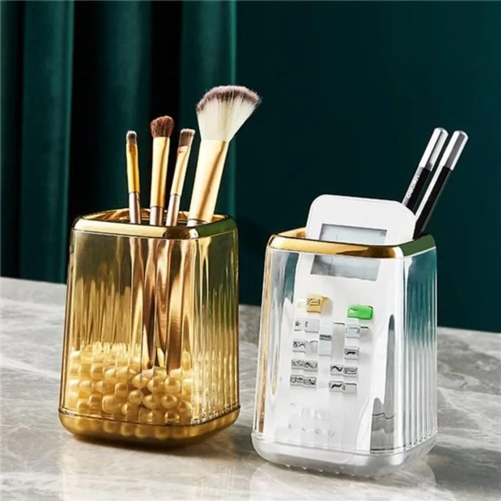 makeup brush holder acrylic organizer vanity countertop pen pencil cup storage